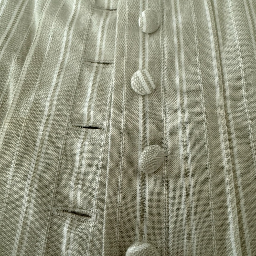 Vintage The J Peterman Company Button Up, tie back. - Picture 9 of 11